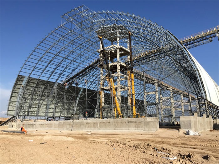 高碑店煤机油桶翘工程网架